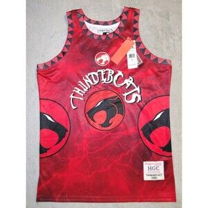 Thundercats Basketball Jersey Men's Medium Red Lightning Headgear Classics 1985